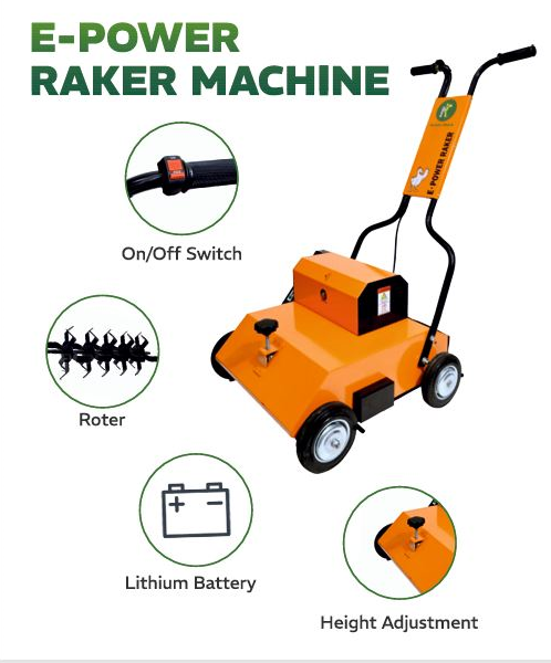 E POWER RAKING MACHINE